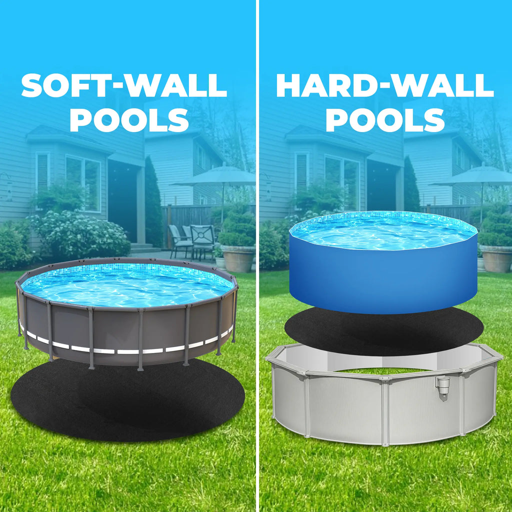 Aquajoyer Thicker Heavy Duty Pool Liner Pad for above Ground Pool, Pool Padding Underlayment for Pool Bottom, Protects Pool Prevents Punctures Weed Barrier Comfortable Underfoot