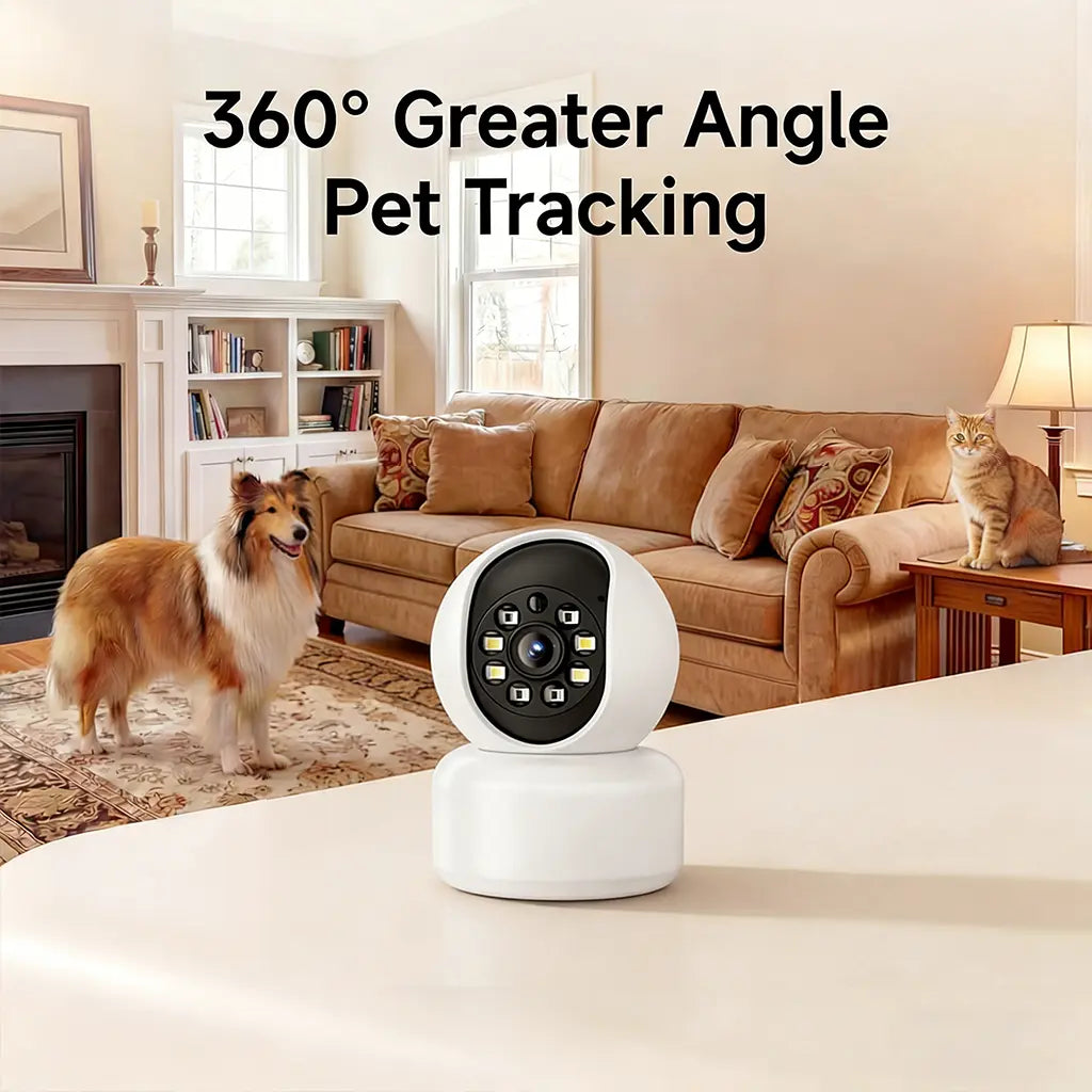 【Pet Monitoring】Hawkray Smart Pet Monitor for Multi-Pet Homes | 360° Coverage | 3MP 2K HD | AI Pet Recognition | 2-Way Audio & Home Security​
