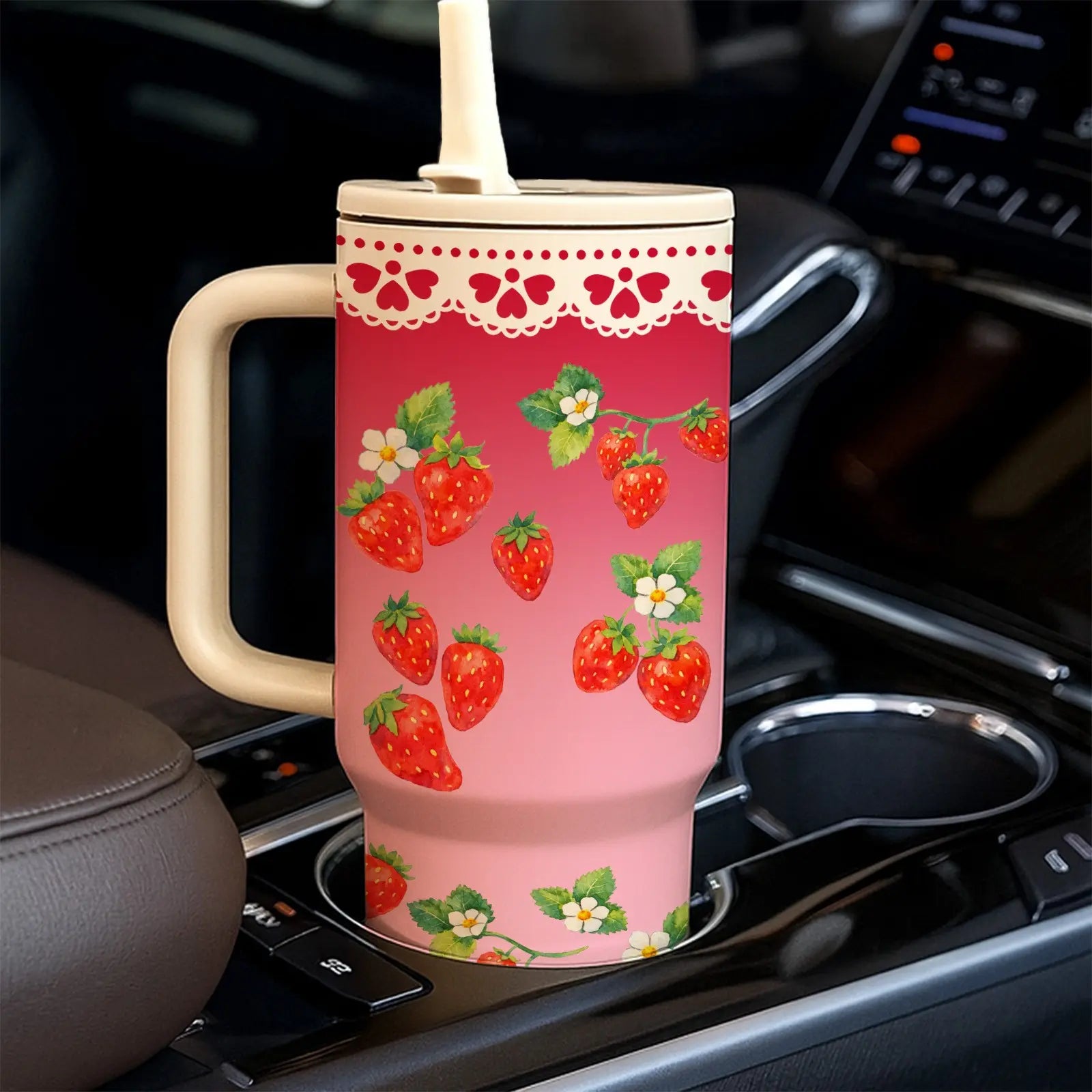 1 Pc 40Oz Insulated Tumbler Mug, Double Wall Vacuum Cup, Leak-Proof Skinny Thermal Mug, Hot Cold Drinks Use, Keeps Hot 12 Hours Cold 24 Hours, Travel Office Home Use, Gift for Women Men, Holiday Birthday Valentine Mother’S Day Present