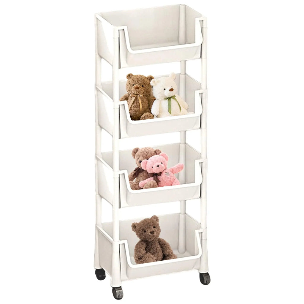 #Multifunctional Multi-Layer Plastic Storage Cartwith Wheels, Layered Shelf Organizer for Bedroom Bathroom Living Room, Adjustablestanding Shelf Suction Cup Sponge Holder for Kitchen Sink Semiannual Sale 2025 Easy Install Kit Glove Clip Cas Oz Sce