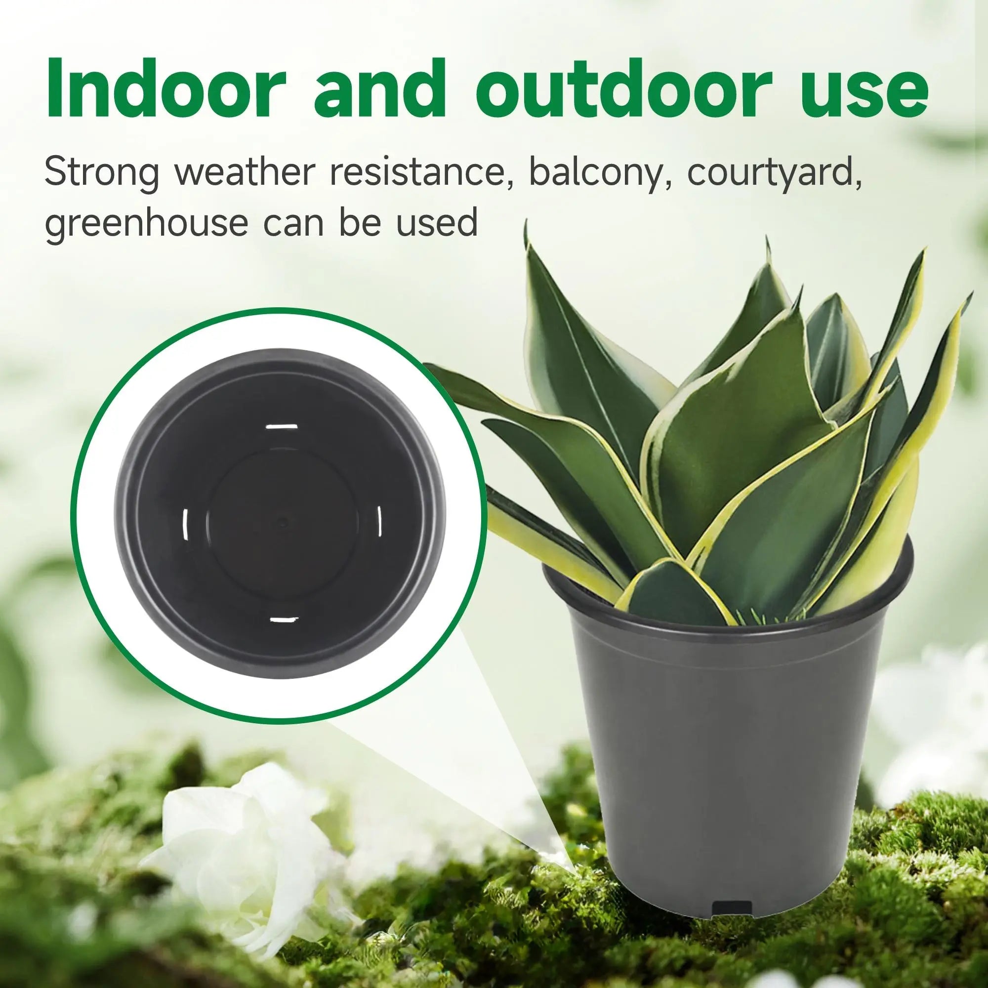 Findmall 10PC Black Trade Gal Root Garden Containers, Premium Nursery Garden Planters, Flower Pots for Home Improvement, Garden Planter, Flower Pot,Summervibes