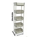#Multifunctional Multi-Layer Plastic Storage Cartwith Wheels, Layered Shelf Organizer for Bedroom Bathroom Living Room, Adjustablestanding Shelf Suction Cup Sponge Holder for Kitchen Sink Semiannual Sale 2025 Easy Install Kit Glove Clip Cas Oz Sce