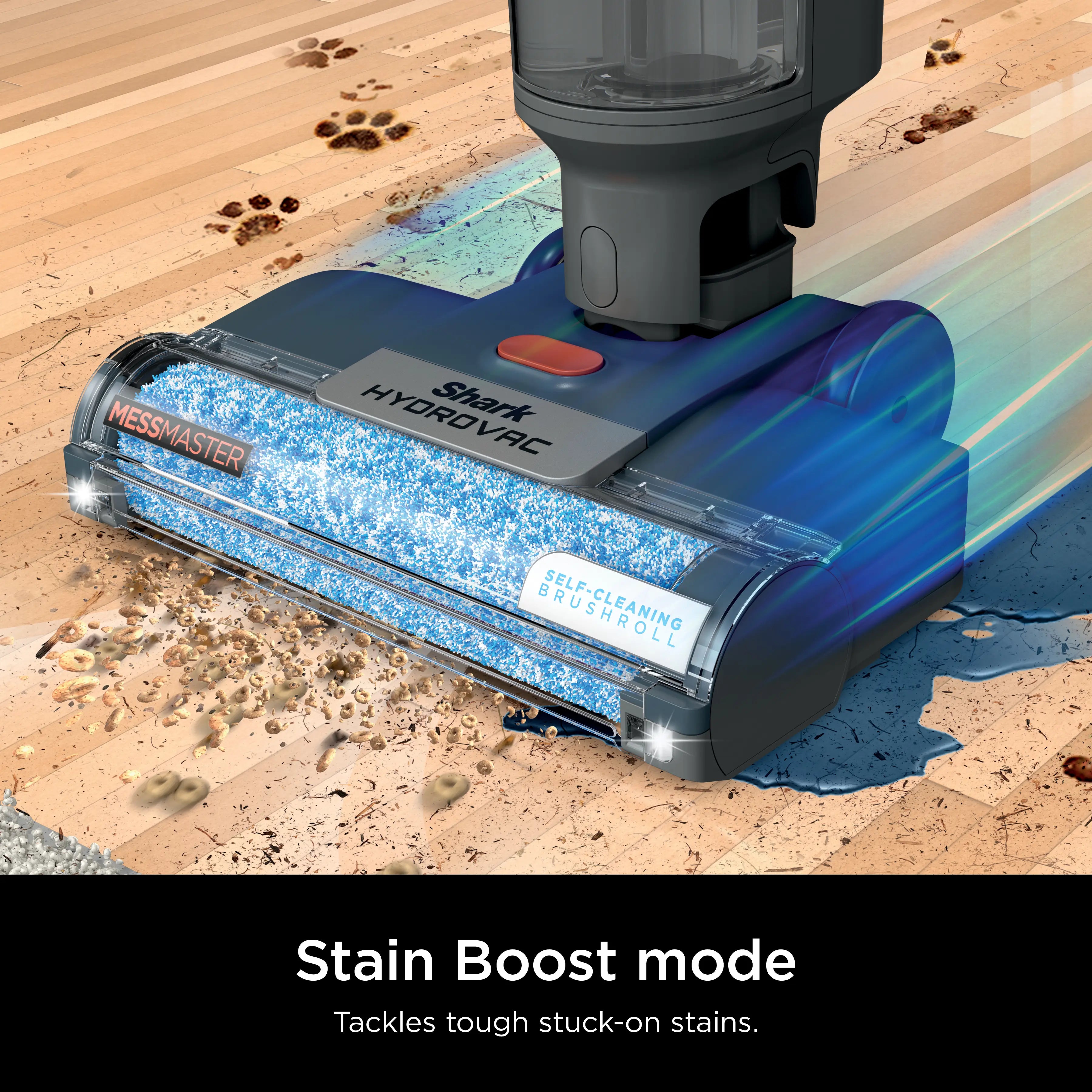 Shark Hydrovac Messmaster Corded 3-In-1 Vacuum, Mop and Self-Cleaning System - WD161